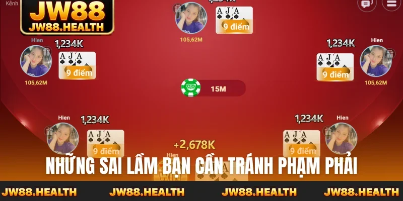 Những sai lầm bạn cần tránh phạm phải